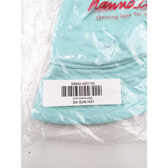 Hanna Andersson Teal Sun Hat XS 3-12 Months - Picture 2 of 4